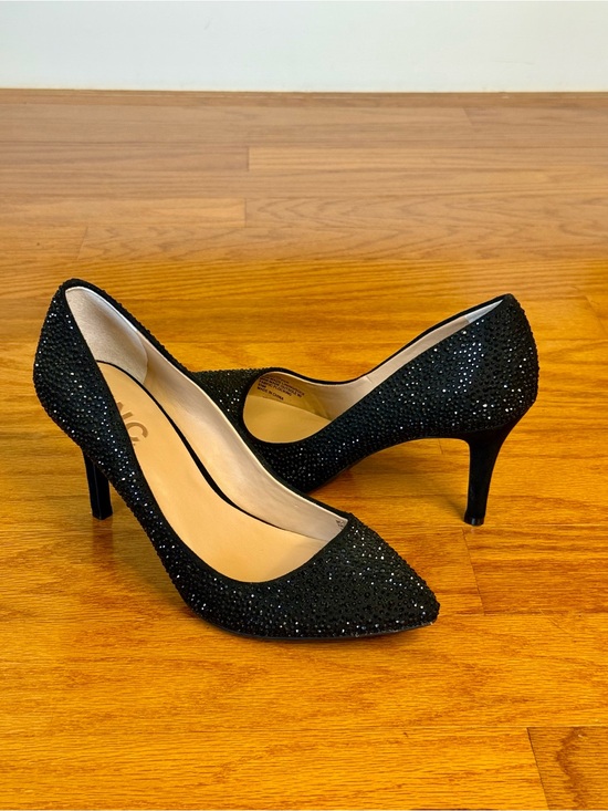 INC International Concepts Shoes - INC International Concepts Zitah Rhinestone Pointed Toe Pumps Black Size 6.5